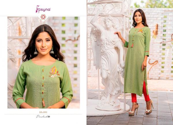 Psyna-Poshak-6 Rayon Stiched Colorful Kurtis For Summer